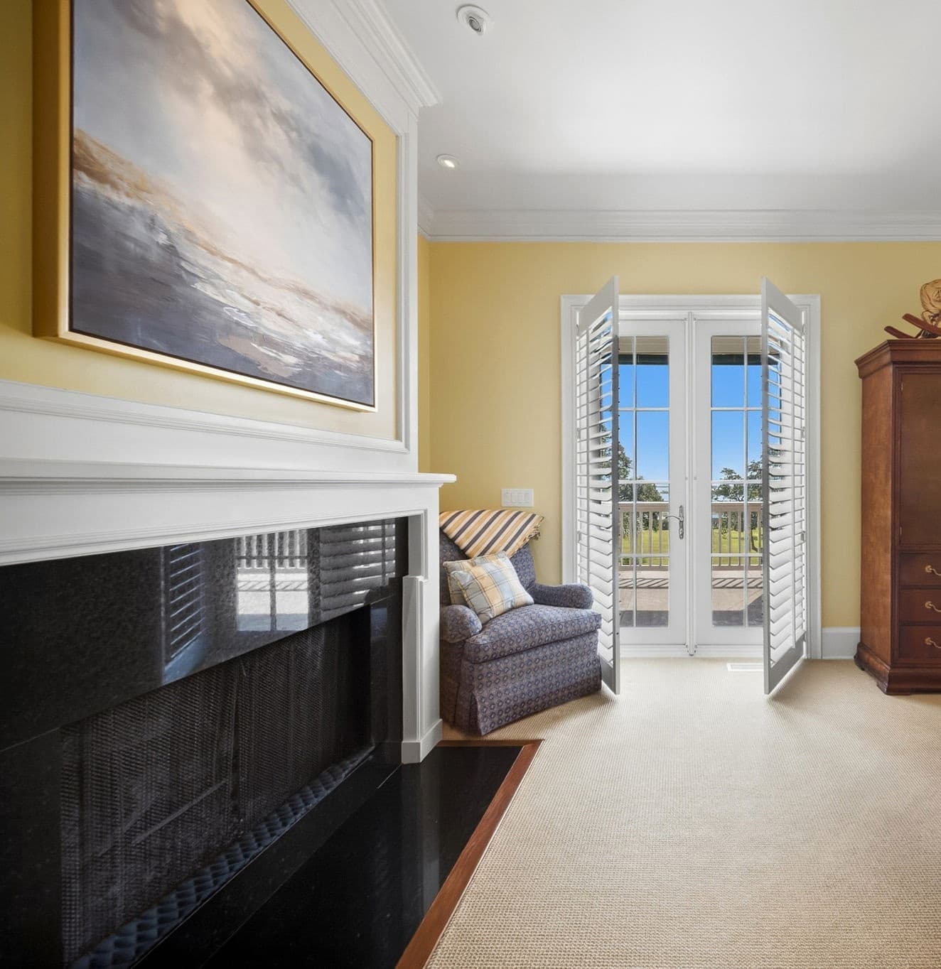 The view of the landscape beyond from the second prinicple suite